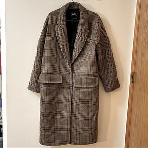 Zara Wool Blend Long Coat